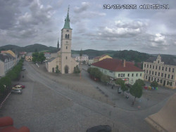 Náměstí, koste sv. Markéty