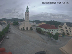 Náměstí, koste sv. Markéty
