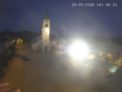 Náměstí, koste sv. Markéty