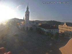 Náměstí, koste sv. Markéty