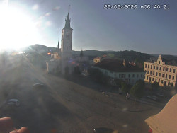 Náměstí, koste sv. Markéty