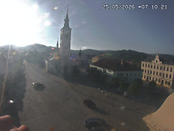 Náměstí, koste sv. Markéty
