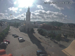 Náměstí, koste sv. Markéty