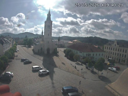 Náměstí, koste sv. Markéty