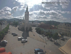 Náměstí, koste sv. Markéty