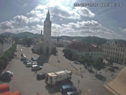 Náměstí, koste sv. Markéty