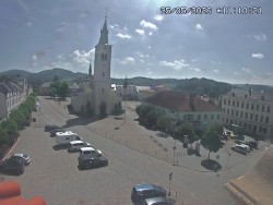 Náměstí, koste sv. Markéty