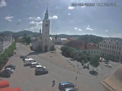 Náměstí, koste sv. Markéty