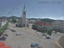 Náměstí, koste sv. Markéty