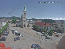 Náměstí, koste sv. Markéty