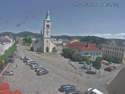 Náměstí, koste sv. Markéty