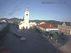 Náměstí, koste sv. Markéty