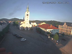 Náměstí, koste sv. Markéty
