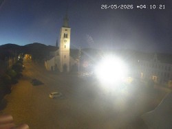 Náměstí, koste sv. Markéty