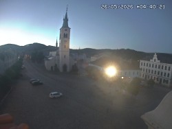 Náměstí, koste sv. Markéty