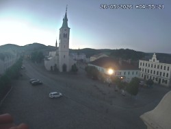 Náměstí, koste sv. Markéty