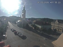 Náměstí, koste sv. Markéty