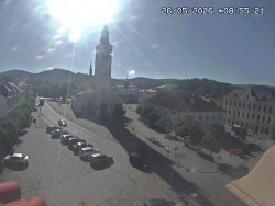 Náměstí, koste sv. Markéty