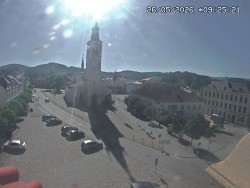 Náměstí, koste sv. Markéty
