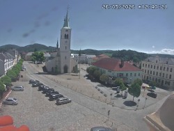 Náměstí, koste sv. Markéty