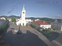 Náměstí, koste sv. Markéty