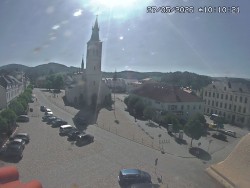 Náměstí, koste sv. Markéty