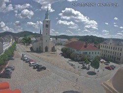Náměstí, koste sv. Markéty
