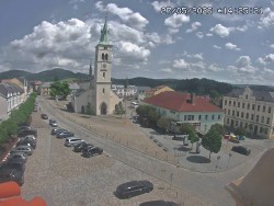 Náměstí, koste sv. Markéty