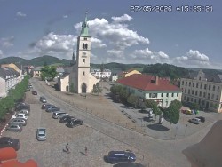 Náměstí, koste sv. Markéty