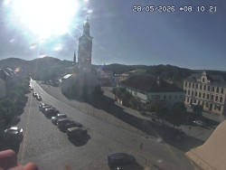 Náměstí, koste sv. Markéty