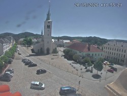 Náměstí, koste sv. Markéty