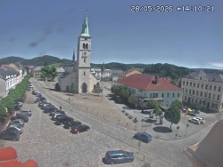 Náměstí, koste sv. Markéty