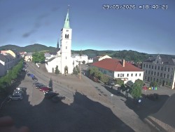 Náměstí, koste sv. Markéty