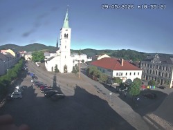 Náměstí, koste sv. Markéty
