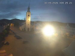 Náměstí, koste sv. Markéty
