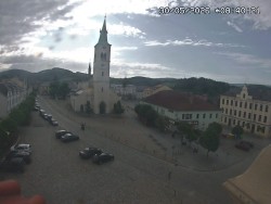 Náměstí, koste sv. Markéty