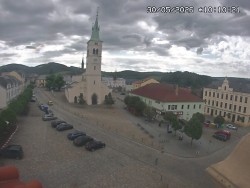 Náměstí, koste sv. Markéty