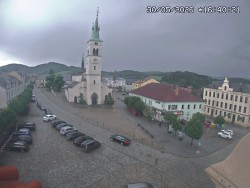 Náměstí, koste sv. Markéty