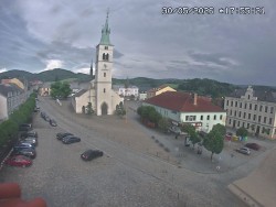Náměstí, koste sv. Markéty