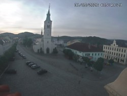 Náměstí, koste sv. Markéty