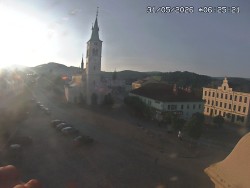 Náměstí, koste sv. Markéty