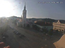 Náměstí, koste sv. Markéty