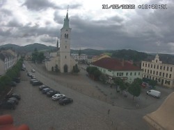 Náměstí, koste sv. Markéty