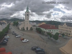 Náměstí, koste sv. Markéty