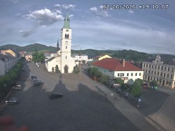 Náměstí, koste sv. Markéty