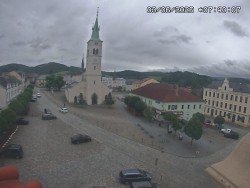 Náměstí, koste sv. Markéty