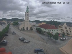 Náměstí, koste sv. Markéty