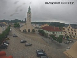 Náměstí, koste sv. Markéty