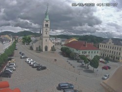 Náměstí, koste sv. Markéty
