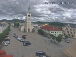 Náměstí, koste sv. Markéty